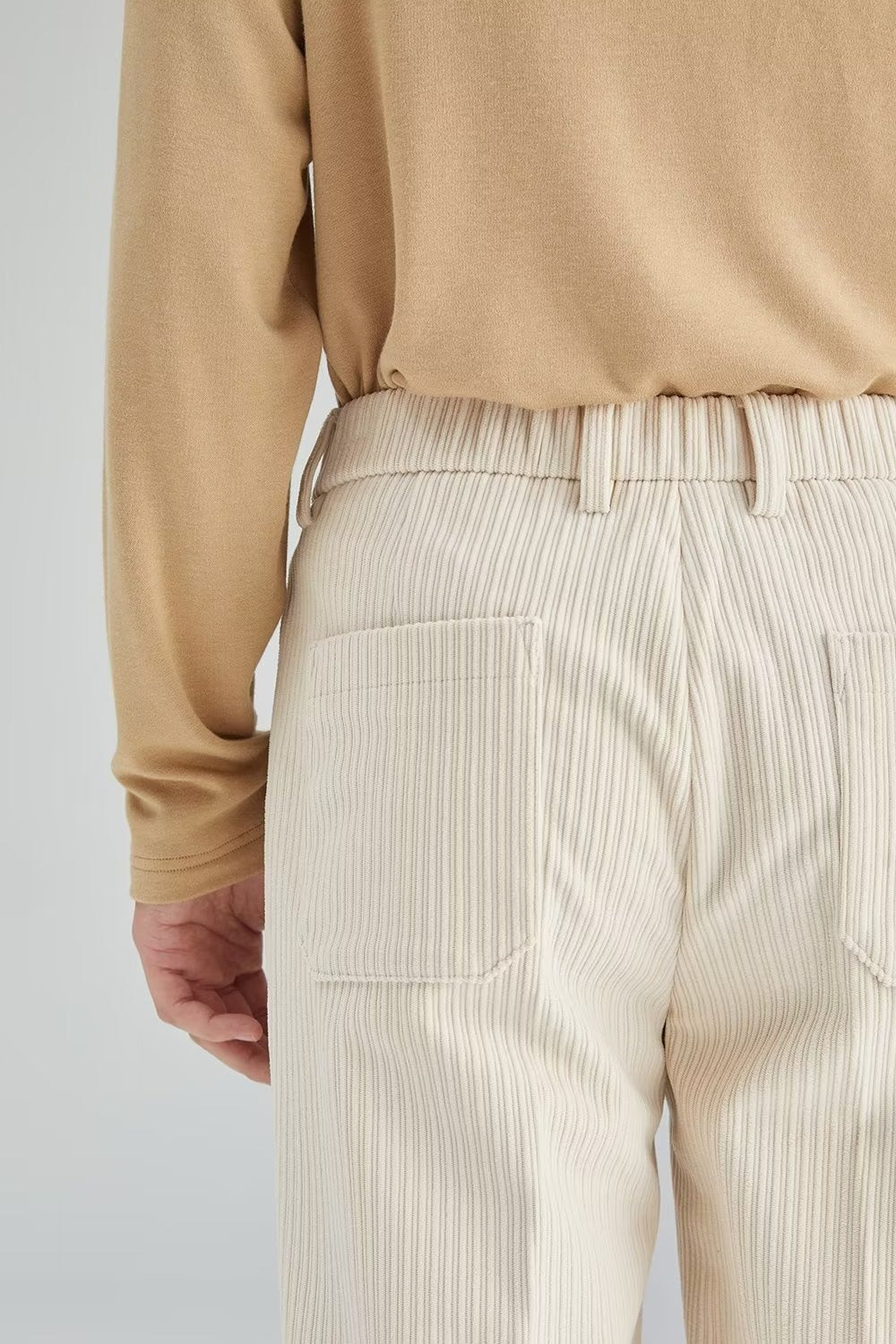 Pantalones hombre pana acanalada corte recto - Eddy