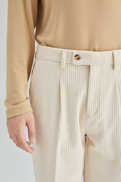 Pantalones hombre pana acanalada corte recto - Eddy