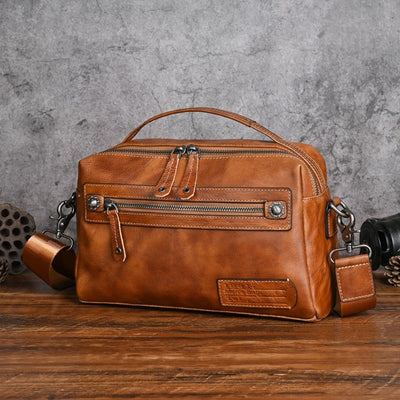 Bolso de mano hombre piel sintética diseño urbano compacto - Laurent