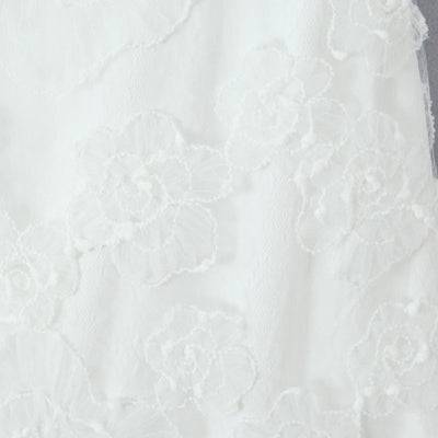 Vestido largo para mujer de encaje floral con tirantes finos estilo elegante - Elena