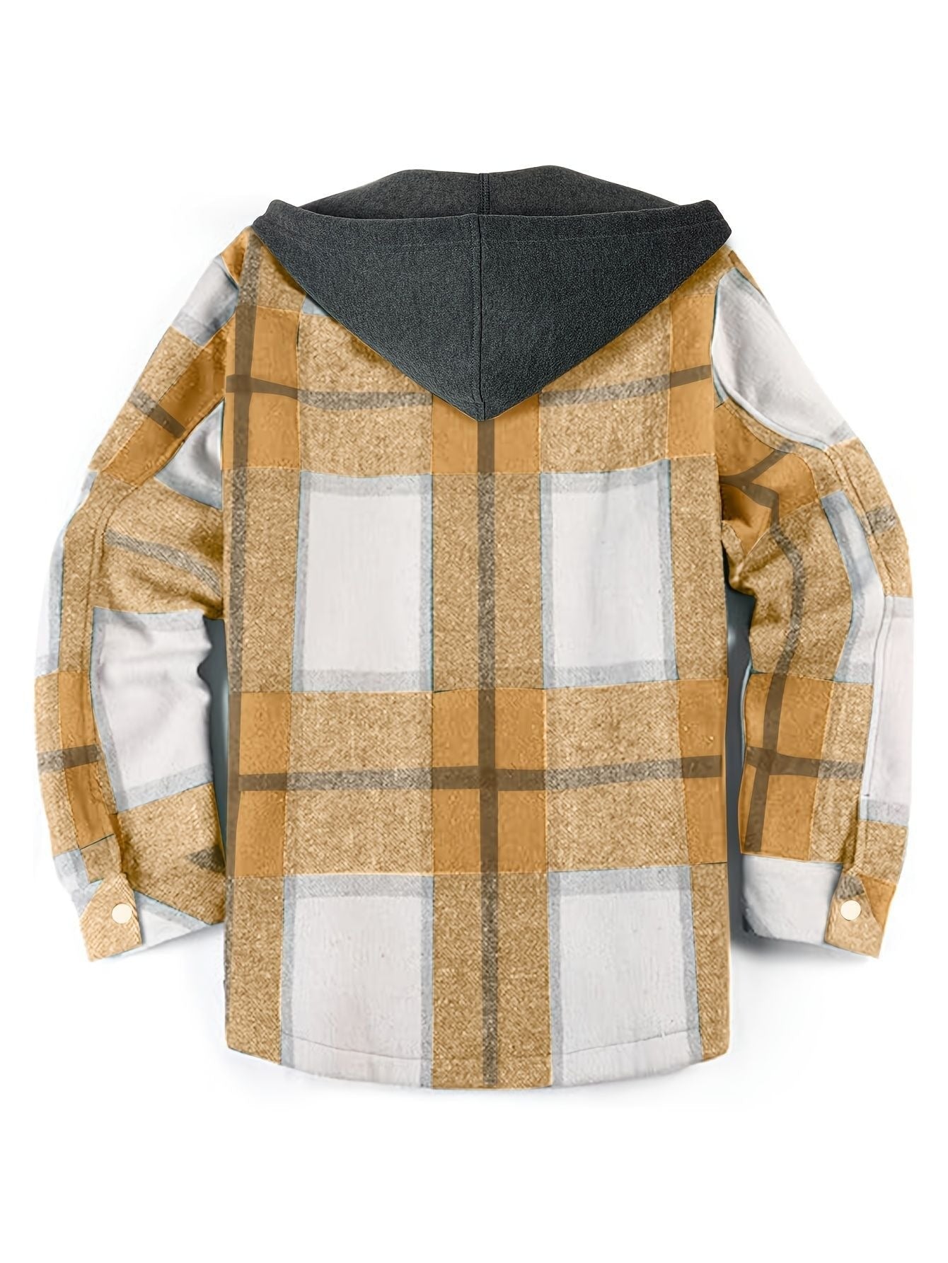 Chaqueta hombre cuadros con capucha casual - Pilato
