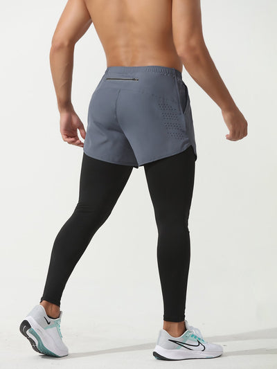 Pantalón Deportivo Short Combinado Intervalo 2 en 1