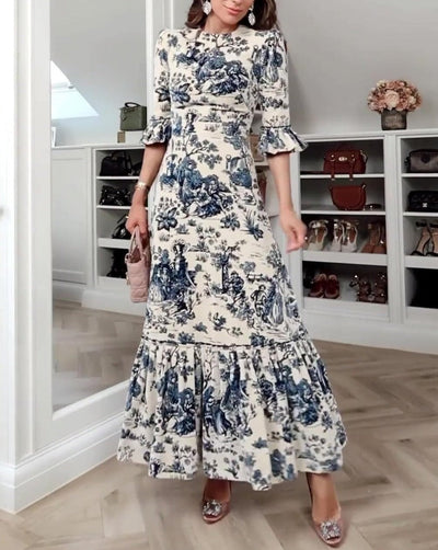 Fine - Maxi vestido con un estampado especial