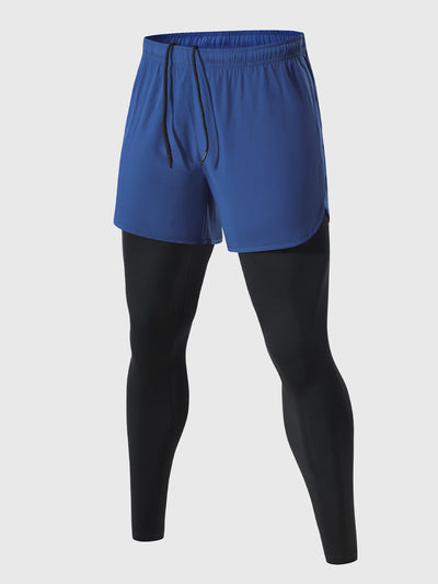 Pantalón Deportivo Short Combinado Intervalo 2 en 1