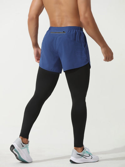 Pantalón Deportivo Short Combinado Intervalo 2 en 1