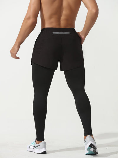 Pantalón Deportivo Short Combinado Intervalo 2 en 1