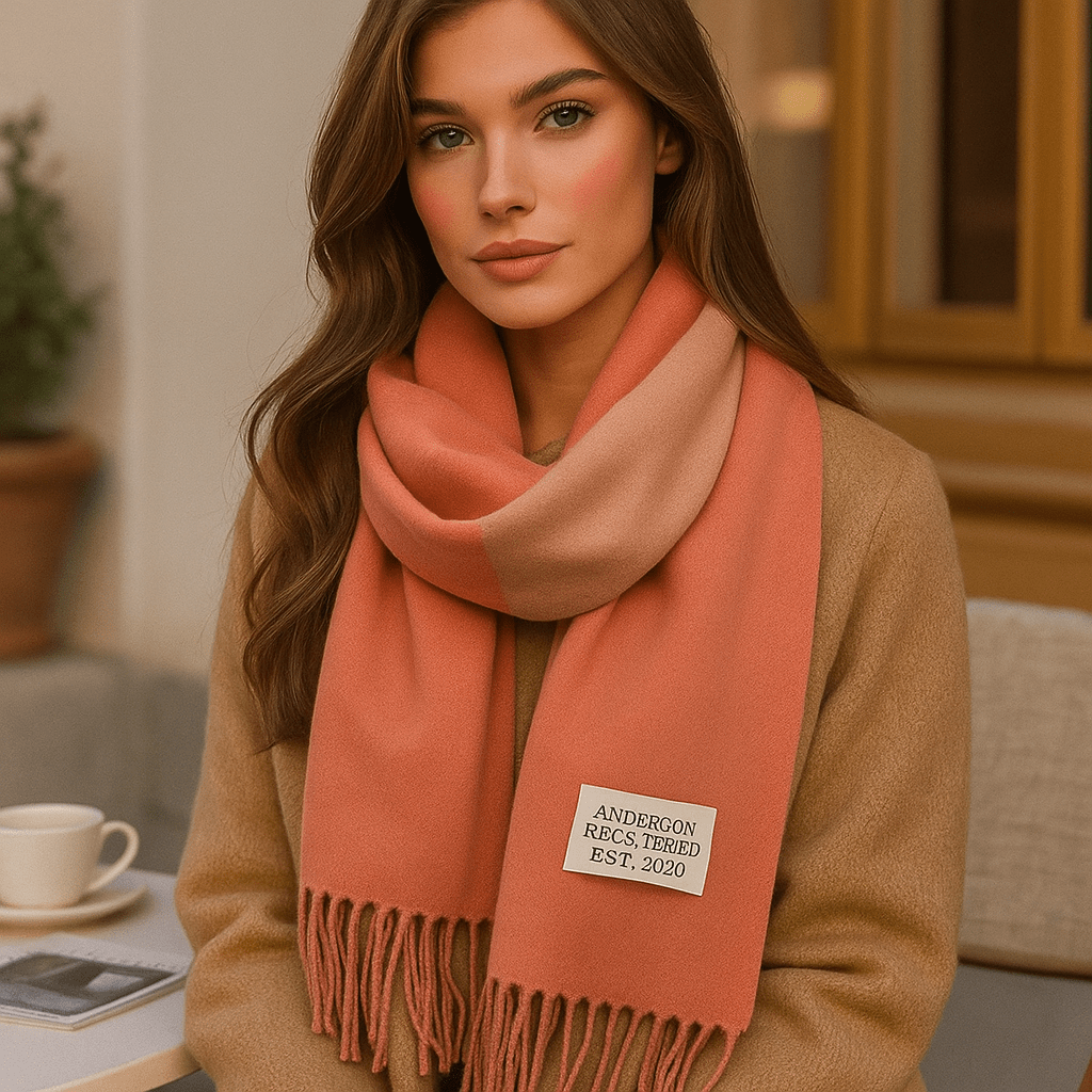 Käännettävä Pashmina - huivi Elena – Tyylikäs ja Pehmeä - EmiyoSuomi - Huivit