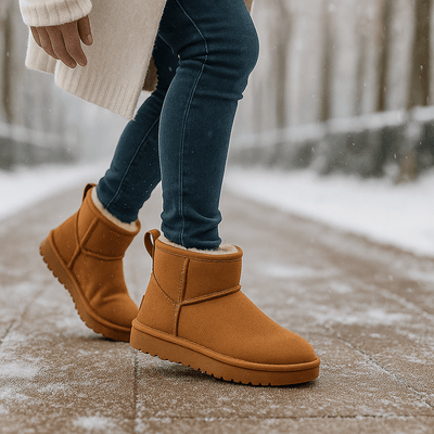 Botines para mujer de efecto ante - Nalvine