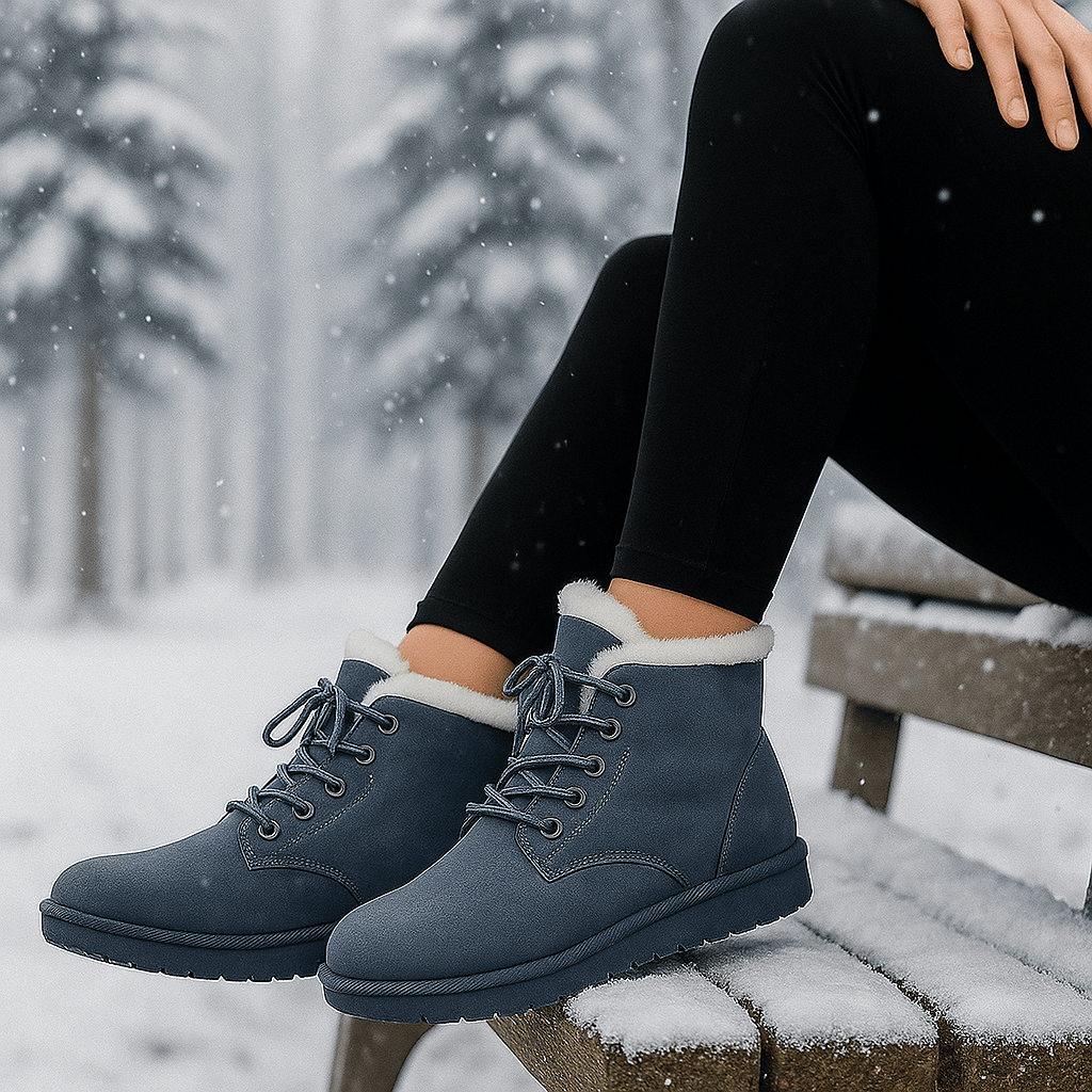 Botas invernales con acabado aterciopelado - Alvine