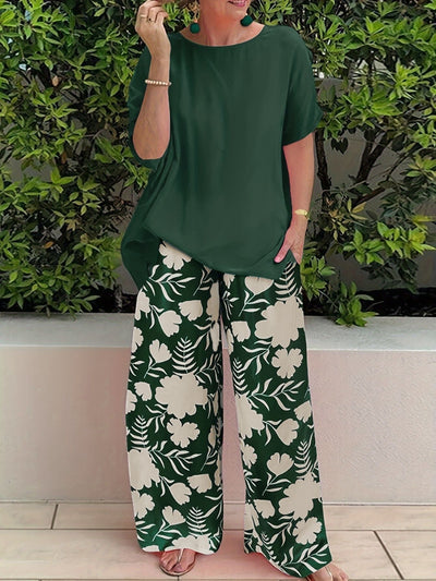 Bonnie - Elegante conjunto floral para estilo y comodidad