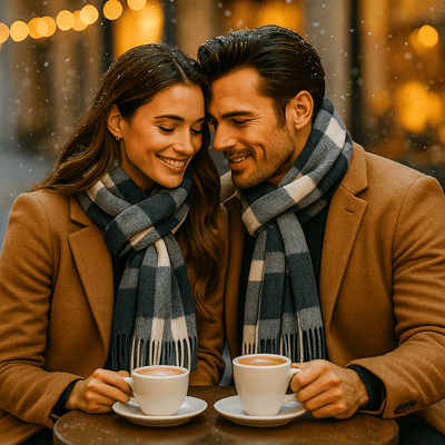 Bufanda para hombre de mezcla cálida y clásica - Emeric