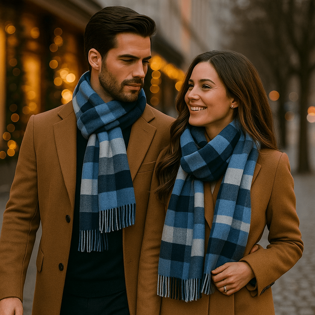 Bufanda para hombre de mezcla cálida y clásica - Emeric