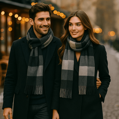 Bufanda para hombre de mezcla cálida y clásica - Emeric