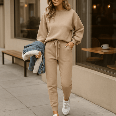 Conjunto para mujer de dos piezas efecto punto - Ameline