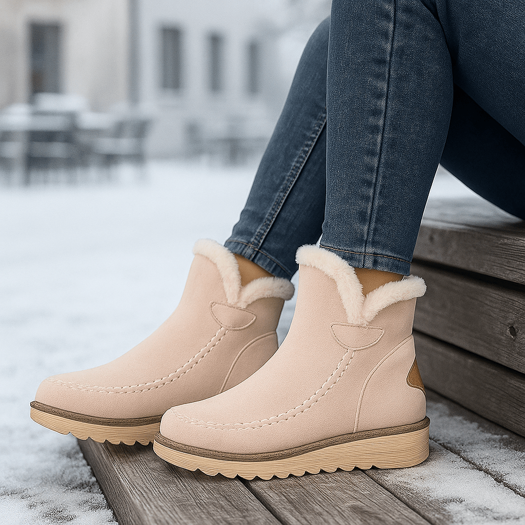 Botines para mujer de efecto afelpado - Olyane