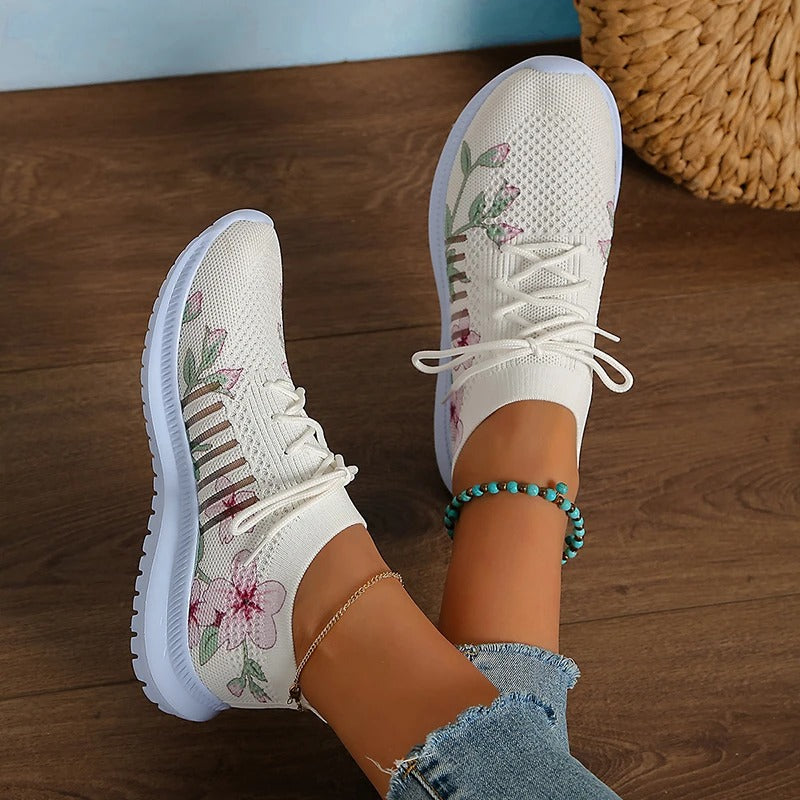 Amelia - Zapatillas de punto estampadas