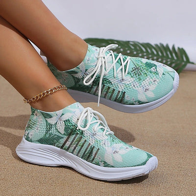 Amelia - Zapatillas de punto estampadas