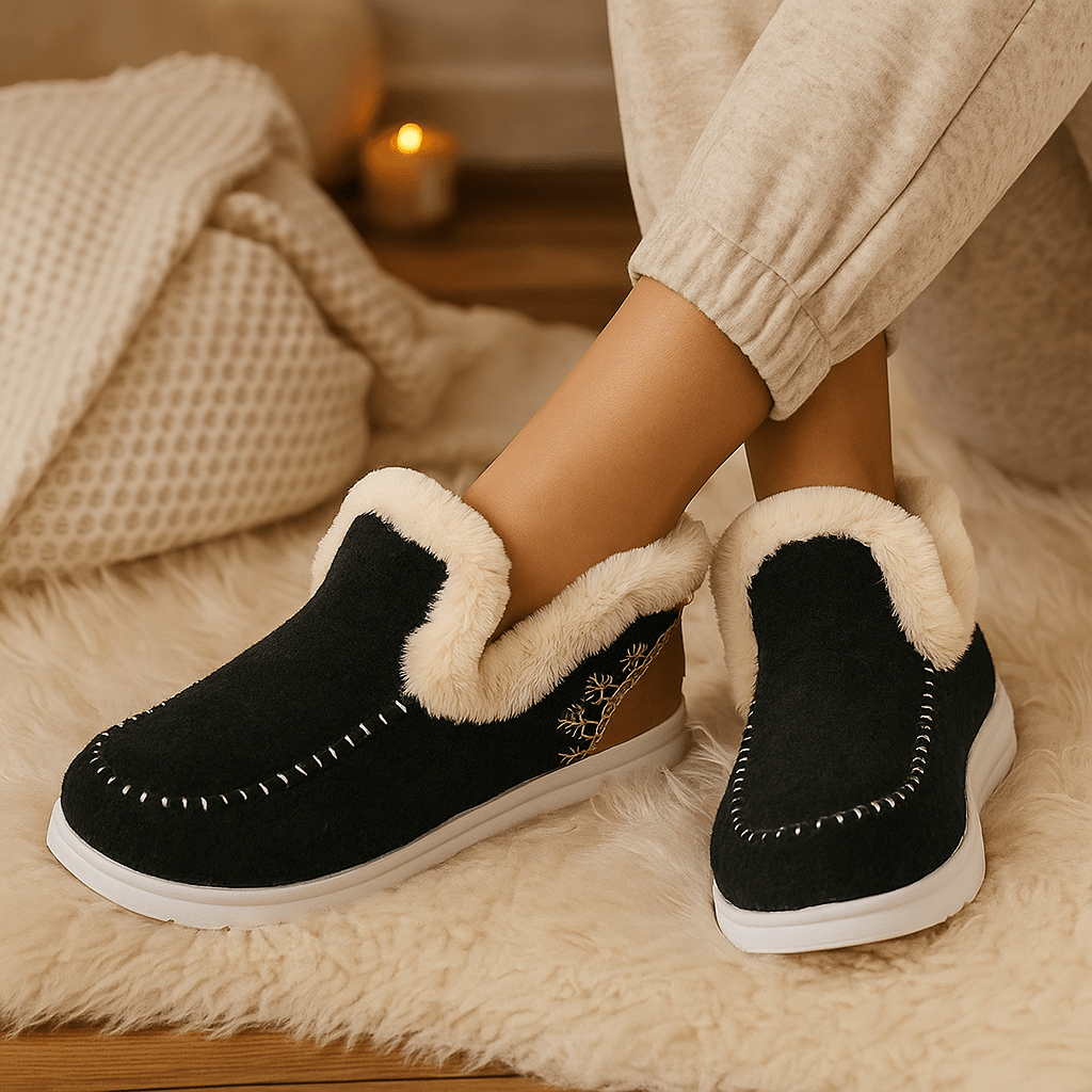 Pantuflas para mujer de efecto afelpado - Mery