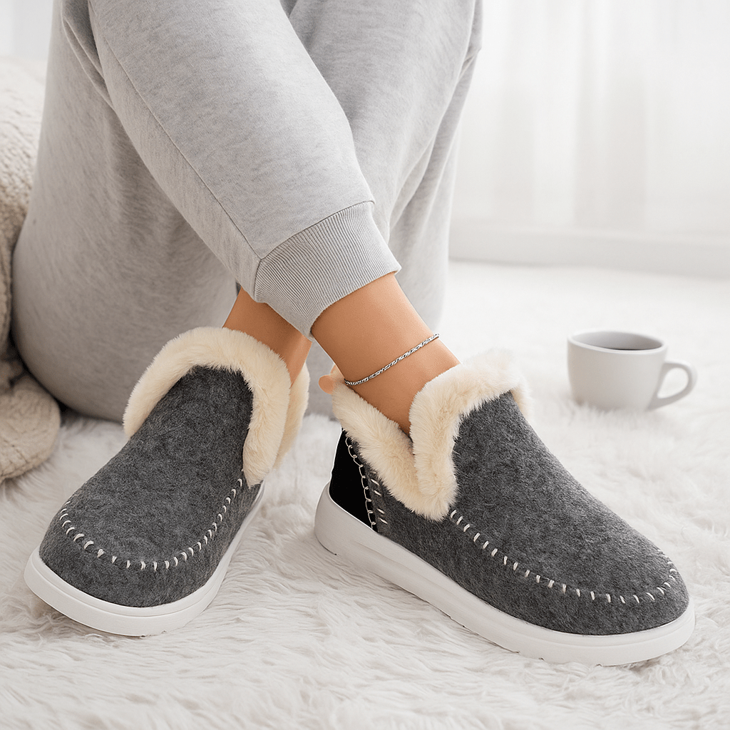 Pantuflas para mujer de efecto afelpado - Mery