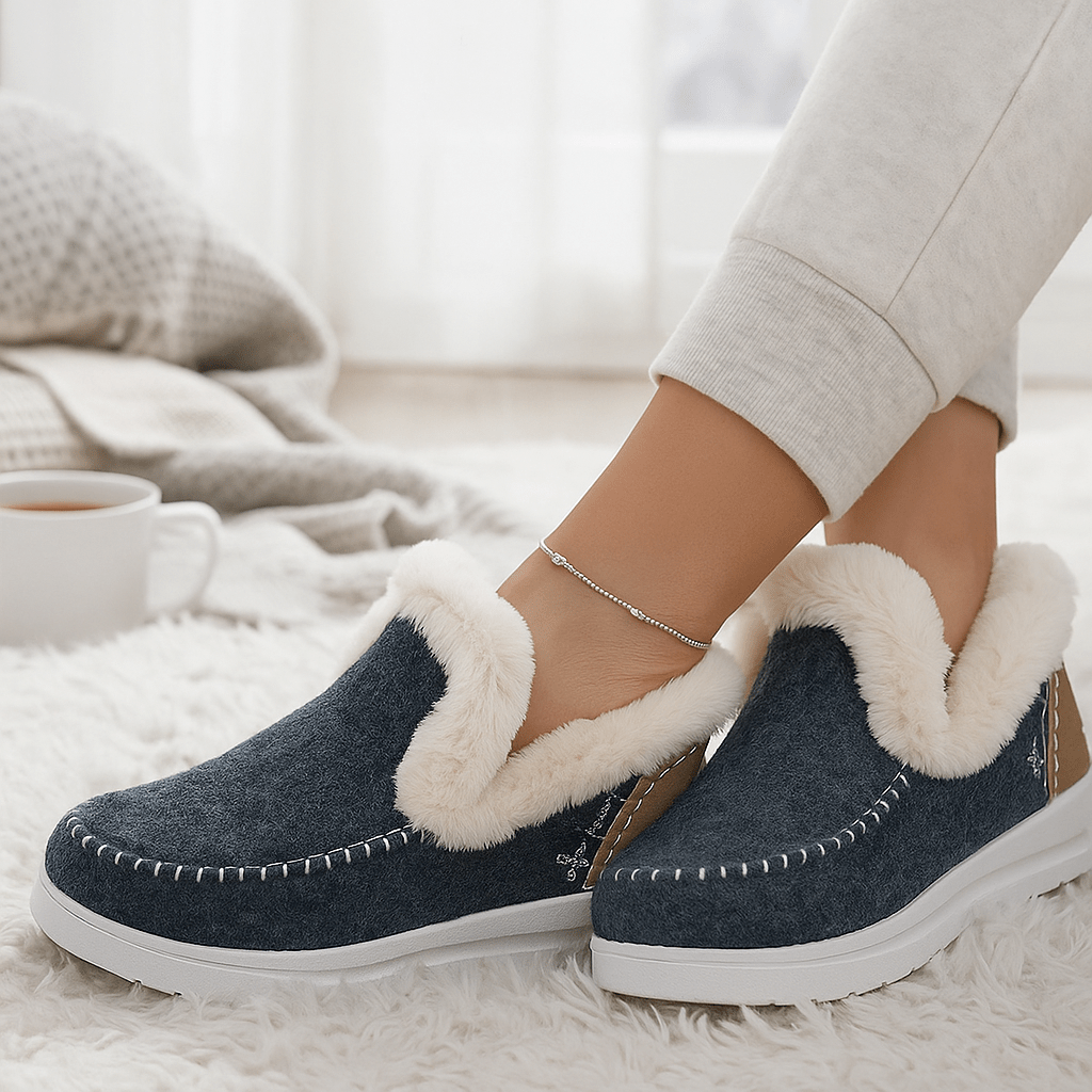 Pantuflas para mujer de efecto afelpado - Mery