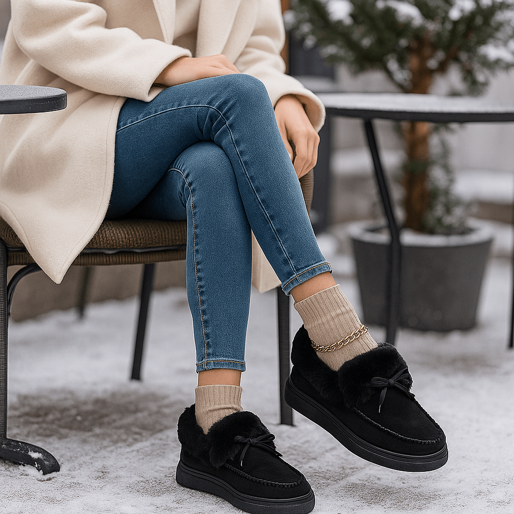 Mocasines para mujer de efecto afelpado - Esmira