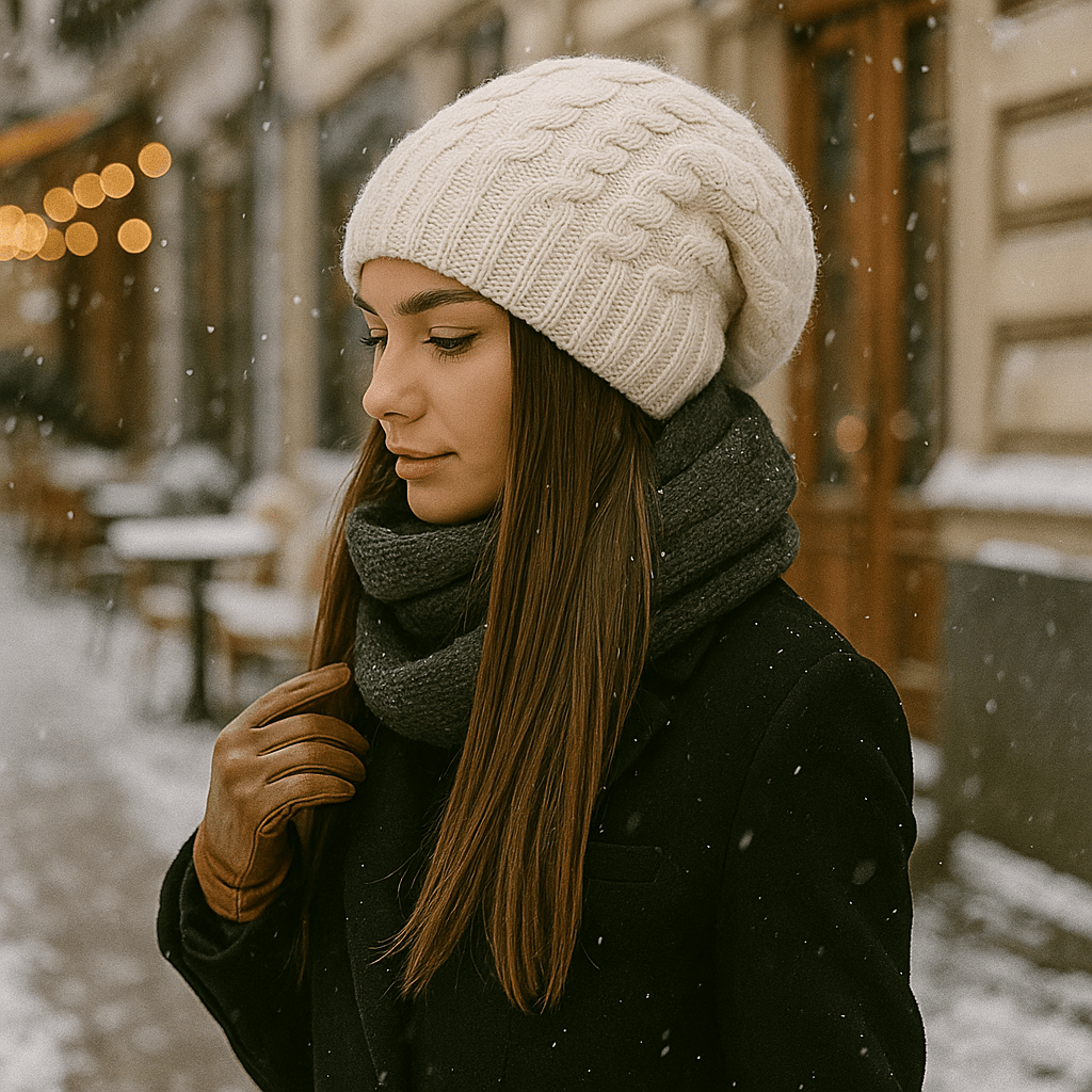 Gorro para mujer efecto punto grueso - Serane