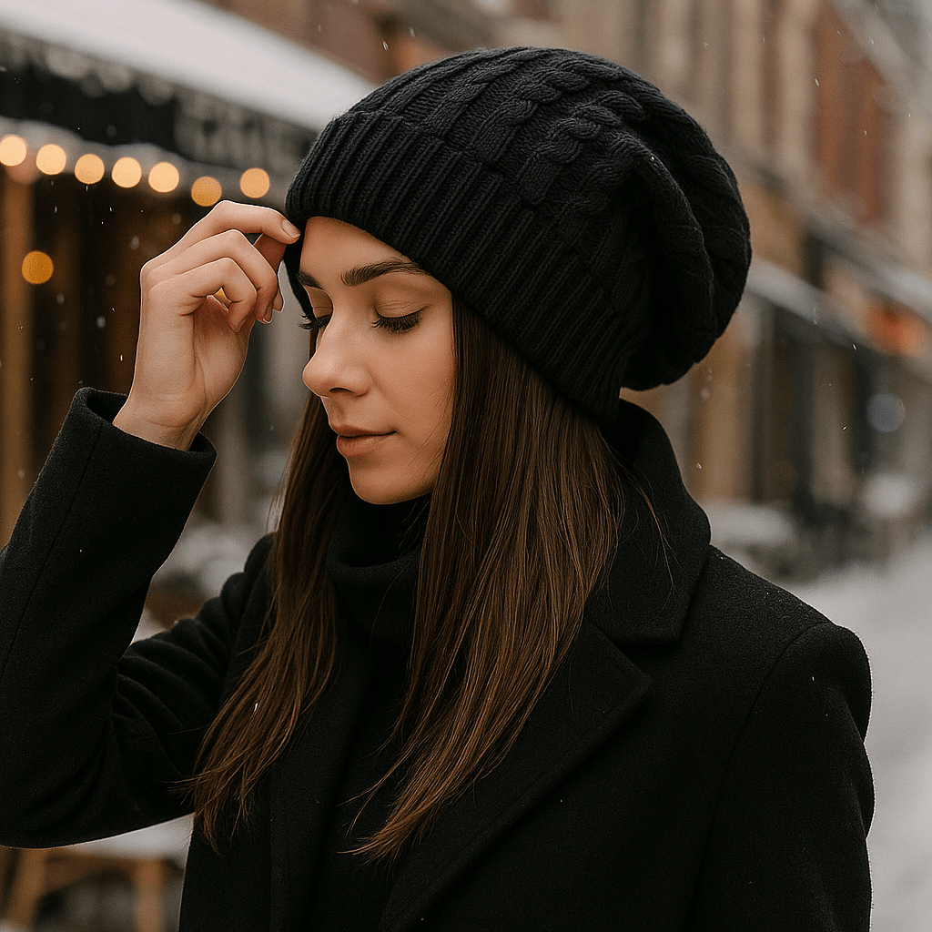 Gorro para mujer efecto punto grueso - Serane