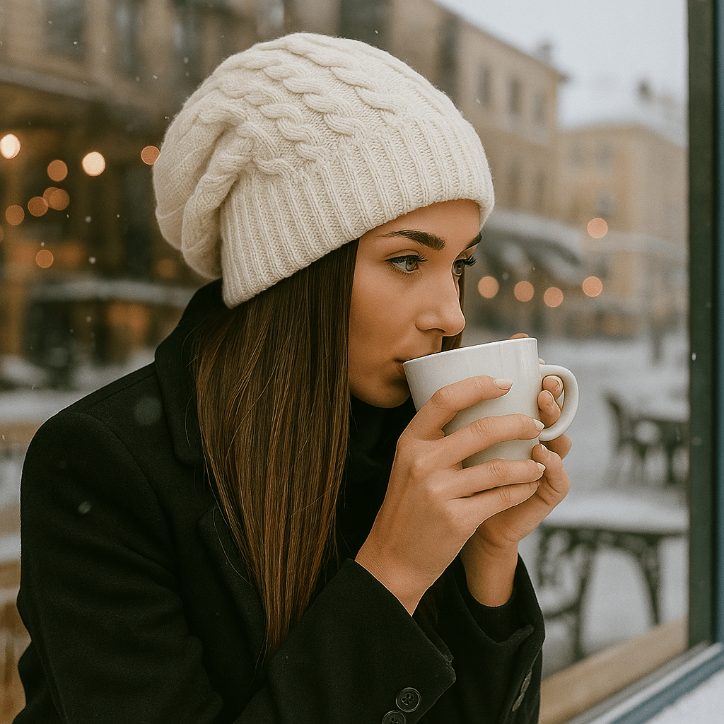 Gorro para mujer efecto punto grueso - Serane