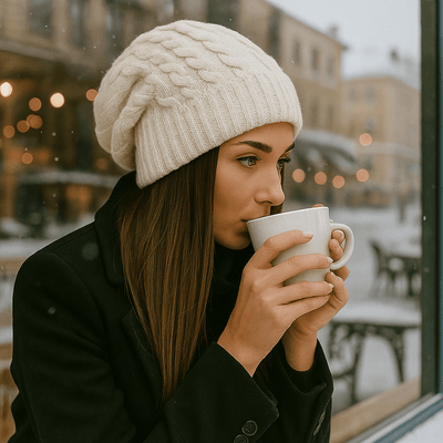 Gorro para mujer efecto punto grueso - Serane