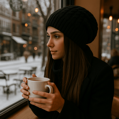 Gorro para mujer efecto punto grueso - Serane
