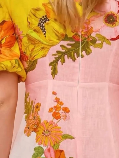 Robertana - Maxi vestido con estampado floral