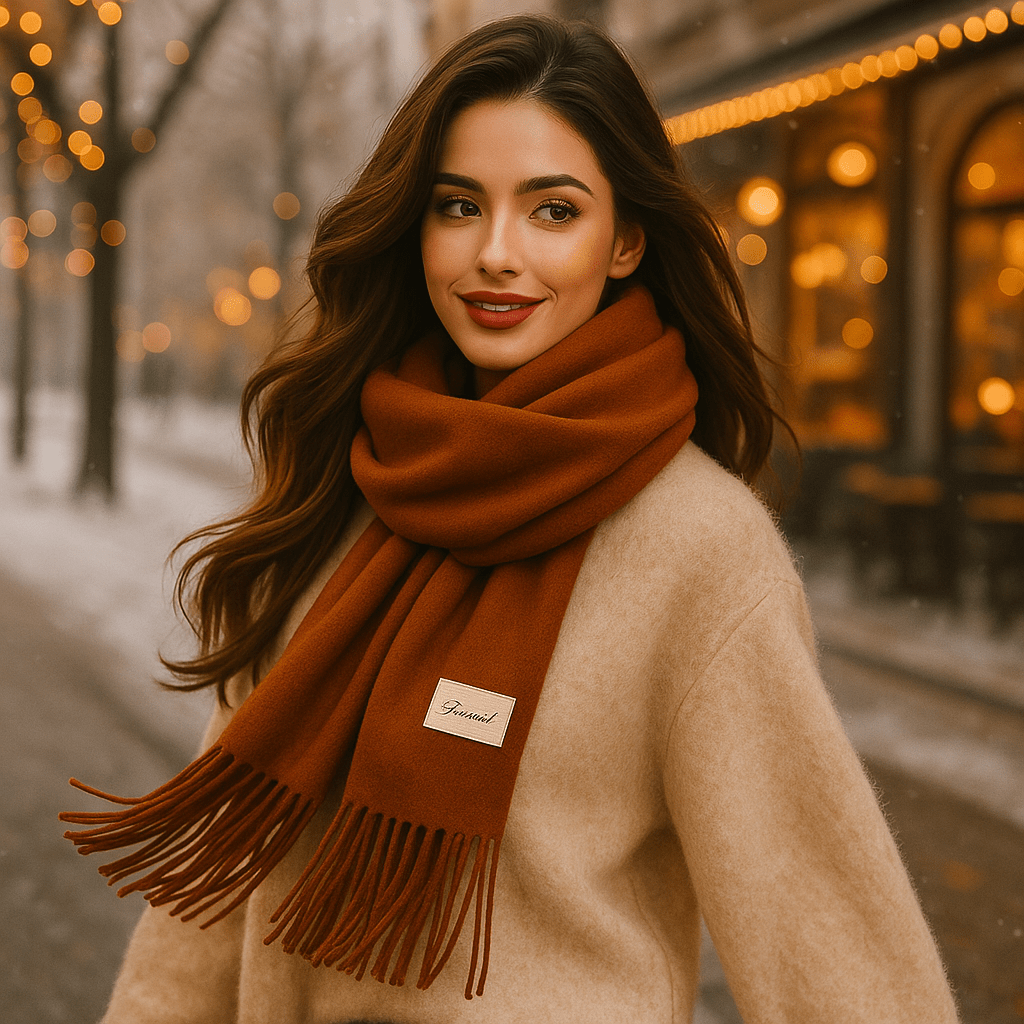 Bufanda para mujer estilo invierno envolvente - Merial