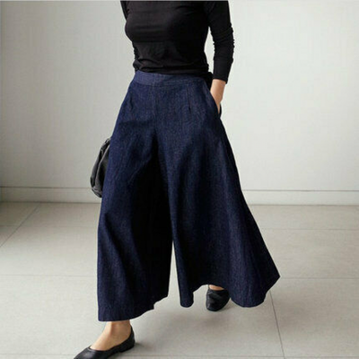 Pantalones de verano para mujer - Pernera ancha - Clásicos