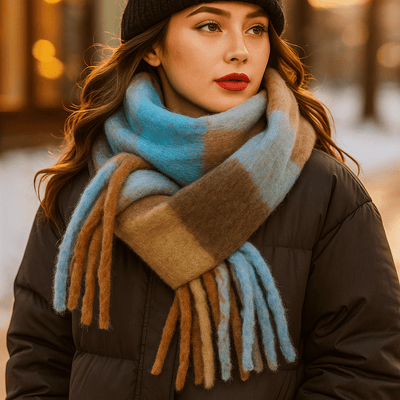 Scarvello – Paksu ja Colorkäs Villahuivi - EmiyoSuomi - Huivit