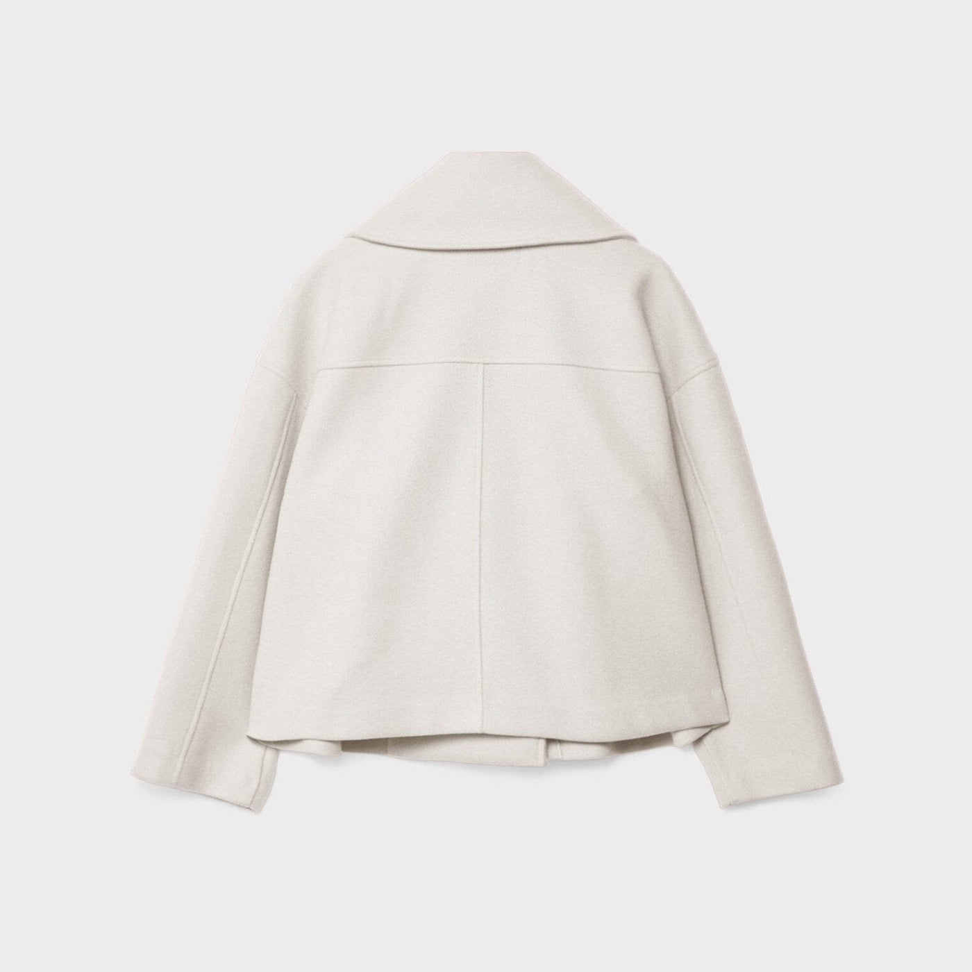 Chaqueta corta de lana con doble botonadura para mujer - Heidi