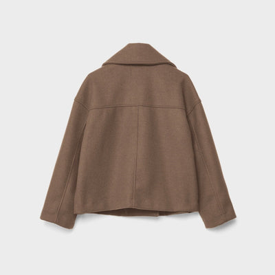 Chaqueta corta de lana con doble botonadura para mujer - Heidi