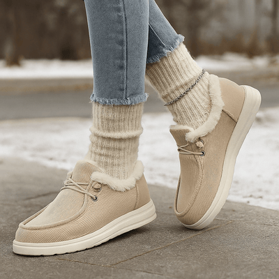 Botines tipo mocasín con interior afelpado - Cerine