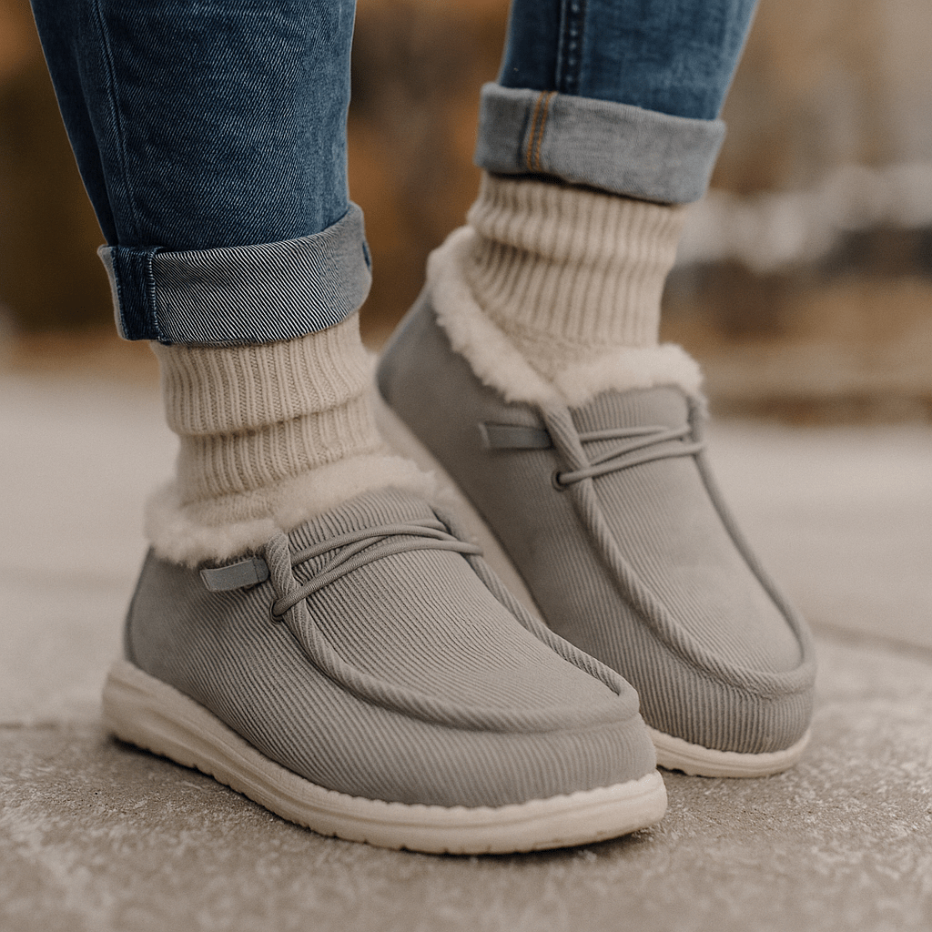 Botines tipo mocasín con interior afelpado - Cerine