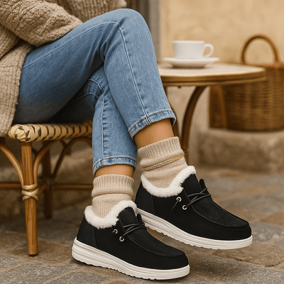 Botines tipo mocasín con interior afelpado - Cerine