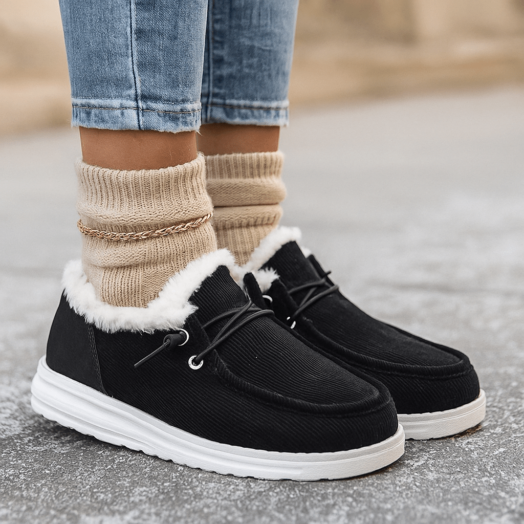 Botines tipo mocasín con interior afelpado - Cerine