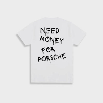 Marlon - Camiseta de algodón vintage para hombre "Need Money For Porsche