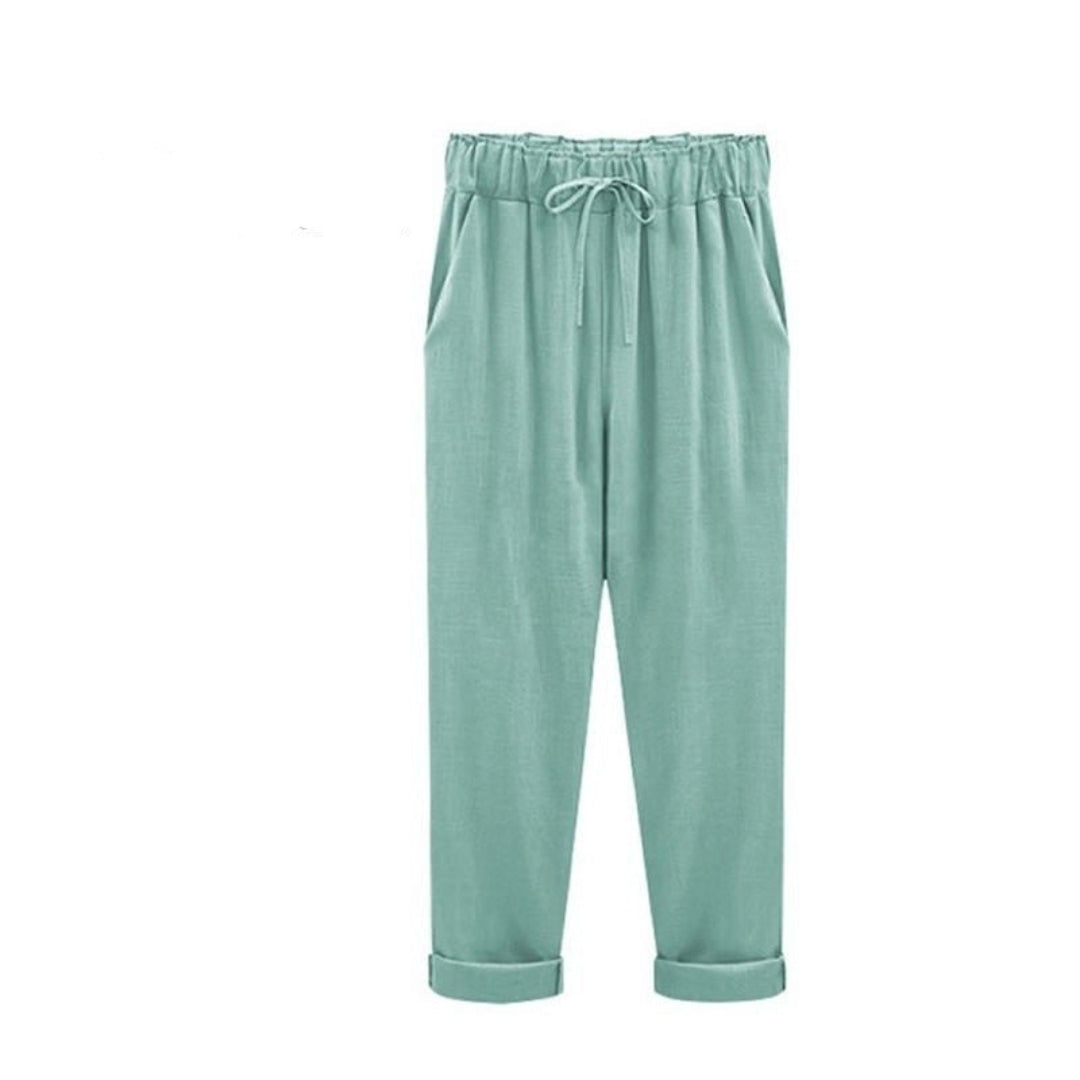 Pantalones de verano para mujer - estilo casual con cordón de ajuste