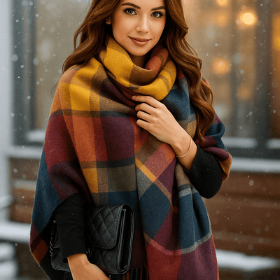 Yli suuri sekoitekashmirhuivi – Pehmeys ja eleganssi - EmiyoSuomi - Huivit